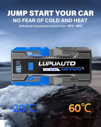 3000A Jump Starter 12V Battery Charger Jump Pack for 9L Gas & 7L Diese
