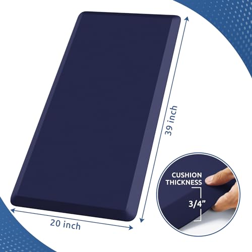 0.8" Thick Kitchen Mat Cushioned Anti Fatigue Rug Comfort Floor Mats
