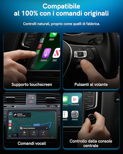 Wireless CarPlay Adapter for iPhone & Android 2026 Upgrade Ultra Mini 2 in1 Wired Android Auto to Wireless