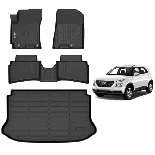 Custom Fit TPE Floor Mats & Cargo Liners for Hyundai Venue 2020
