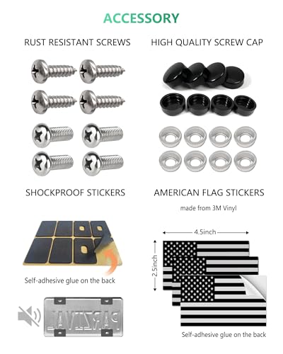 American Flag License Plate Frame