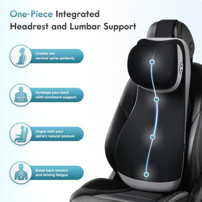 Memory Foam Car Seat Cushion with 2