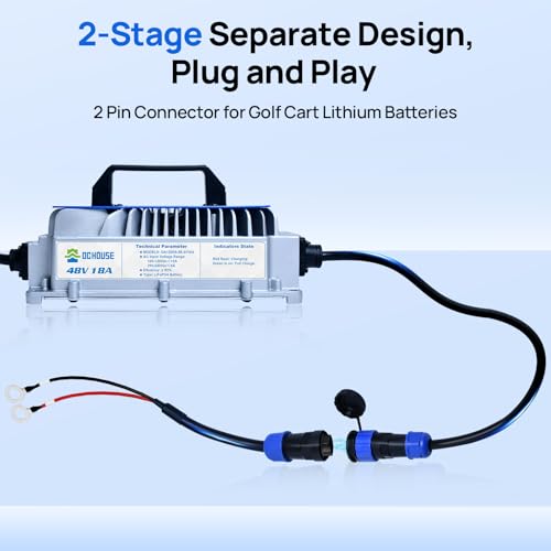 48V 18A Lithium Charger ≥93% Efficiency for Golf Cart Batteries