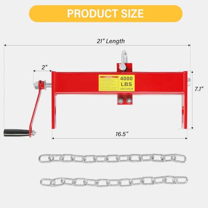 4000lbs Engine Leveler Steel Engine Hoist Shop Crane Engine Load Leveler