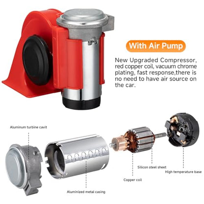 Train Horns kit for trucks Air Horn for Motorcycle Car Horn Super Loud