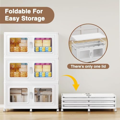 220 Qt Extra Large Stackable Storage Bin with Lid