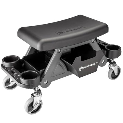 Heavy Duty Utility Rolling Seat Upgraded with Padding