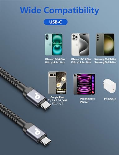 Extra Long USB C to USB C Cable 15FT