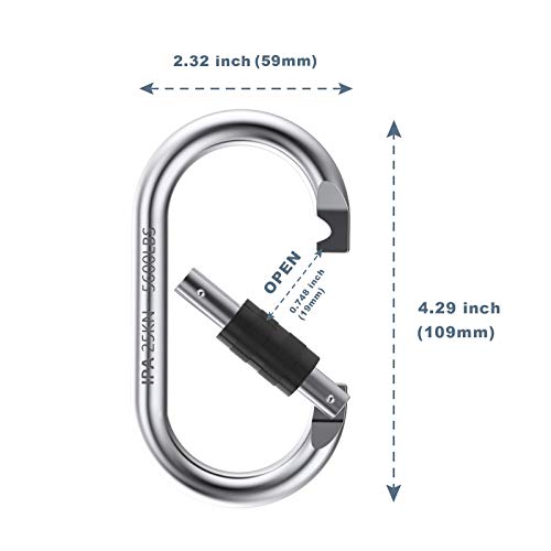 Carabiner Clips Large 4.3" (2 Count)