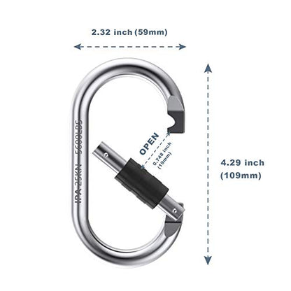 Carabiner Clips Large 4.3" (2 Count)