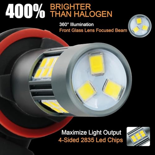 H11 LED Fog Light Bulbs (2 Count)