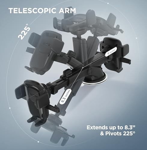 Easy One Touch Classic Dash & Windshield Universal Car Mount Phone Holder Desk Stand for iPhone