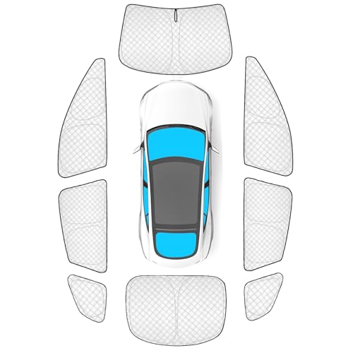 8pcs Thicken Sun Shades for Tesla Model S 2021 (8 Count)