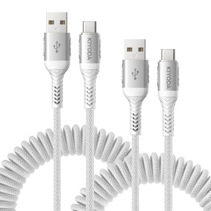 USB A to USB C Cable Fast Charging 66W (2 Count)