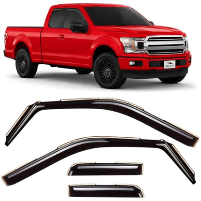 in Channel Extra Durable Rain Guards for Ford F150 2015