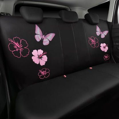 Universal Cloth Butterfly Car Seat Covers Full Set