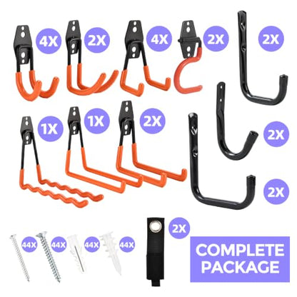 Steel Ladder Hooks 24PK Heavy Duty Anti (24 Count)