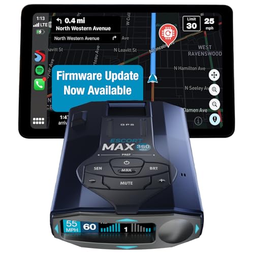 MAX 360 MKII Radar and Laser Detector Bluetooth Enabled