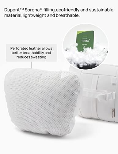 Leather Headrest Neck Pillow for All Tesla Model Y