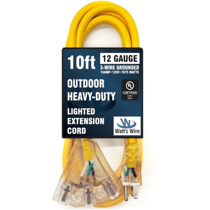 10 ft Outdoor Extension Cord (10 Foot)