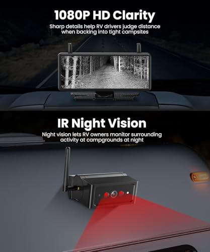 7.2'' 2 Magnetic Wireless Backup Camera
