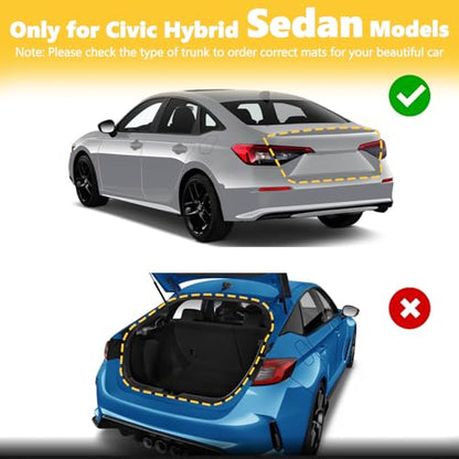 Floor Mats & Cargo Liner for Honda Civic Hybrid Sedan 2025 2026