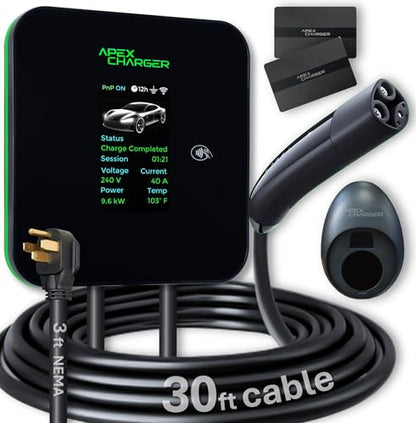 MACH 2. NACS Tesla Connector. Fast Level 2 EV Charger 48 amp Garage