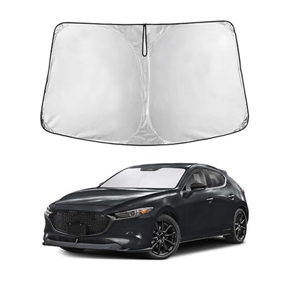 Windshield Sun Shade Compatible for Mazda 3 2019
