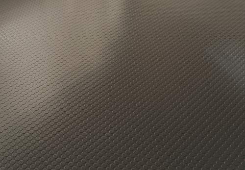 Large Coin Pattern Vinyl Garage Floor Protector Mat