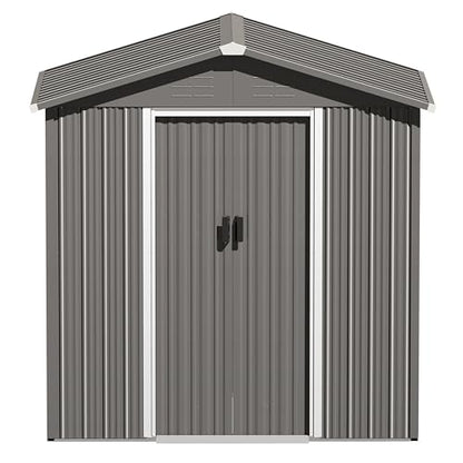 6 x 4 FT Outdoor Storage Shed with Sliding Doors