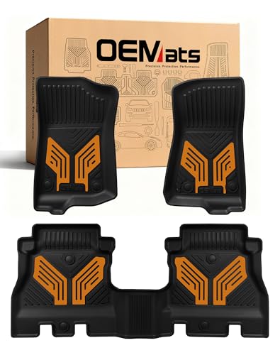 Premium Color TPE Floor Mats for Jeep Wrangler JL 2018