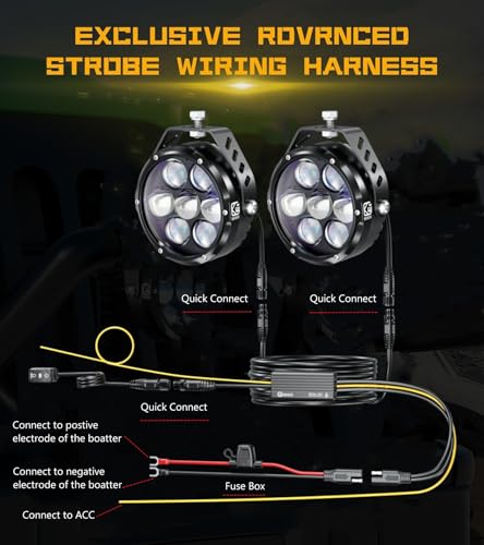 4 Inch 96W Amber White LED Light Pods (2 Count)