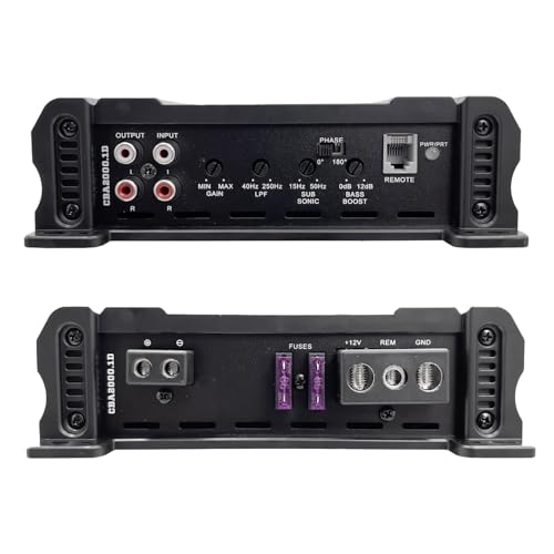 CBA2000.1D Monoblock Class D Amp & COKIT4 4GA Wiring Kit Bundle