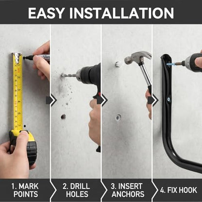 Heavy Duty Garage Storage Hooks (6 Count)
