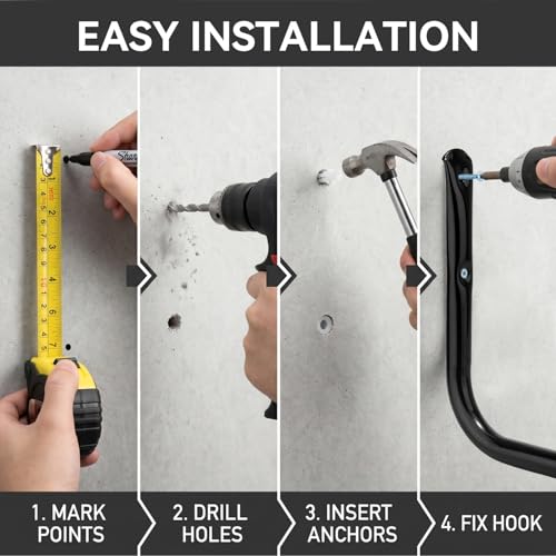 Heavy Duty Garage Storage Hooks (6 Count)