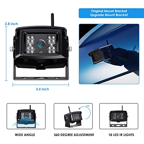 Digital Wireless Backup Camera System Kit for RV