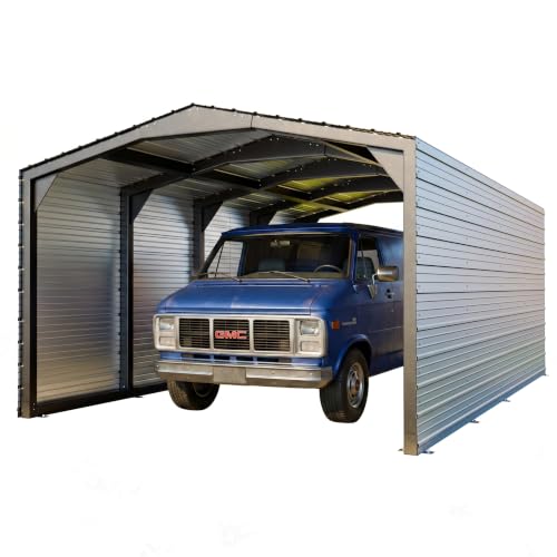 Military Grade Metal Carport 12x20 FT