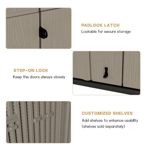 Outdoor Vertical Storage Shed