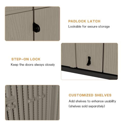 Outdoor Vertical Storage Shed