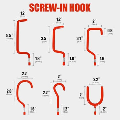 Garage Hooks Heavy Duty (6 Count)