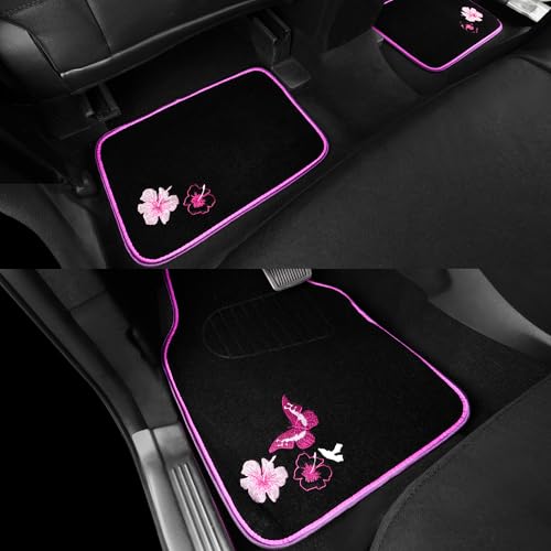 Universal Cloth Butterfly Car Seat Covers Full Set