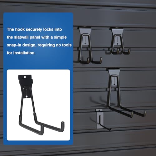 20 PCS Slatwall Accessories Kit for Garage Rooms Shops Storage Organizing Display