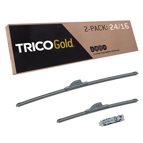 Gold 24" + 16" Premium Automotive Replacement Windshield Wiper Blades (2 Count)