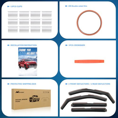 Rain Guards for Silverado 2500HD 2020