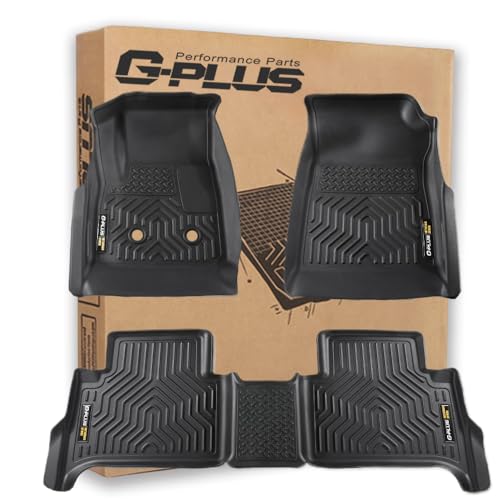 TPE Floor Mats Fit Chevy Colorado GMC Canyon Crew Cab 2015 (3 Foot)