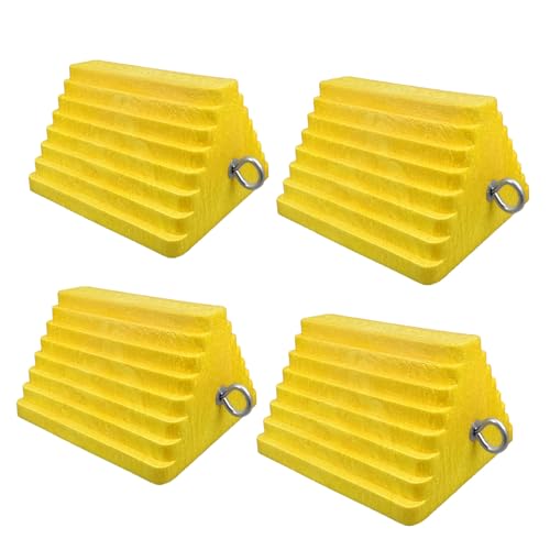 Premium 4 pcs Heavy Duty Wheel Tire Chocks