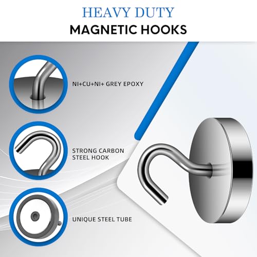 Magnetic Hooks Steel Tube Design for Cruise (10 Count)