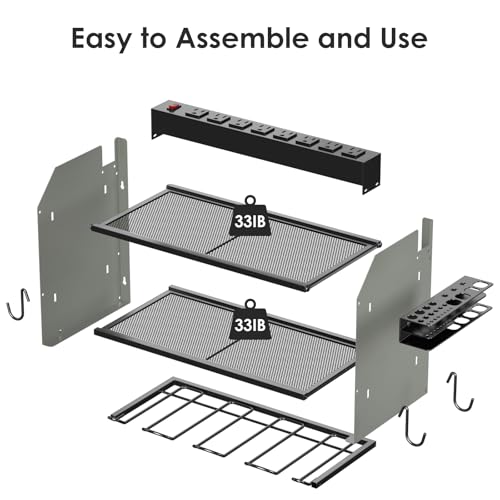 Wall Mount Modular Tool Charging Organizer (7.9 Count)