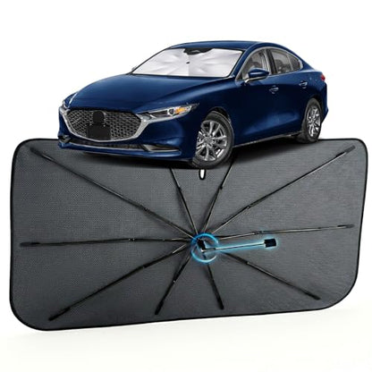 Car Windshield Sun Shade Umbrella for Mazda 3 2014