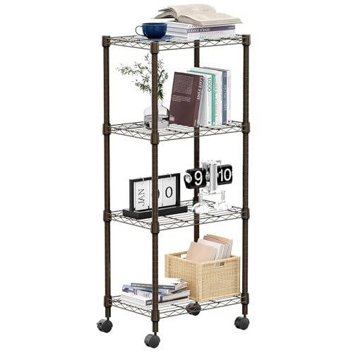 1000 lbs 4 Shelf Adjustable Heavy Duty Steel Wire Rack (4 Count)